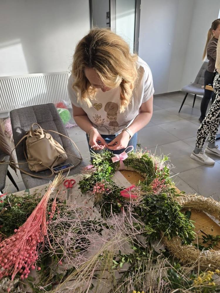 news 2025 04 warsztaty florystyczne w Solectwie Krepna 13